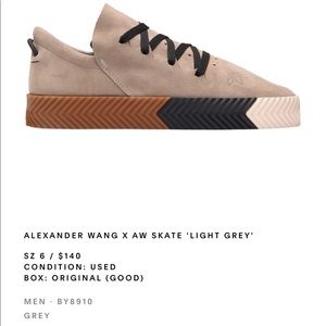 FIRE SALE 🔥 Alexander Wang AW Skate “Light Grey”